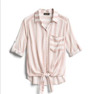 Vixbe Thompkins Tie Front Top